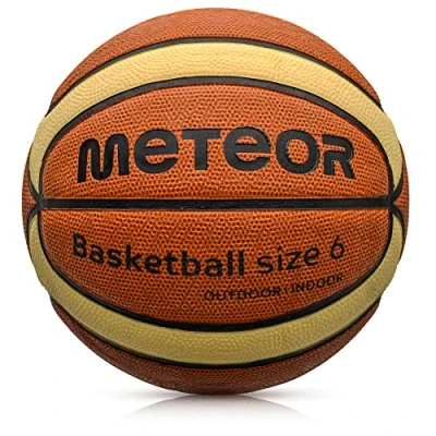 Abbildung von meteor® Cellular PRO Kinder Basketball Größe # 5 6 7 ideal auf die Jugend Kinderhände abgestimmt idealer für Ausbildung weicher mit griffiger Oberfläche (#6, Cellular)