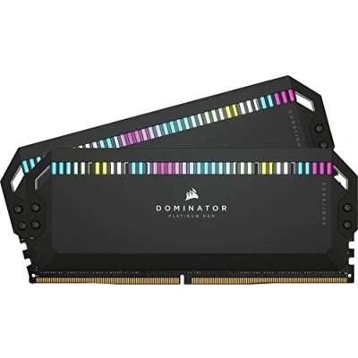 Abbildung von Corsair DOMINATOR PLATINUM RGB DDR5 RAM 64GB (2x32GB) 5600MHz CL40 Intel XMP iCUE Kompatibel Computer Speicher Schwarz (CMT64GX5M2X5600C40)