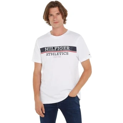 Abbildung von Tommy Hilfiger TEE Tshirt print, Herren, Größe: XXL, White