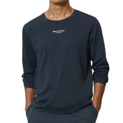 Abbildung von Marc O&#039;Polo Nachtwäsche Shirt, Herren, Größe: Small, Blau