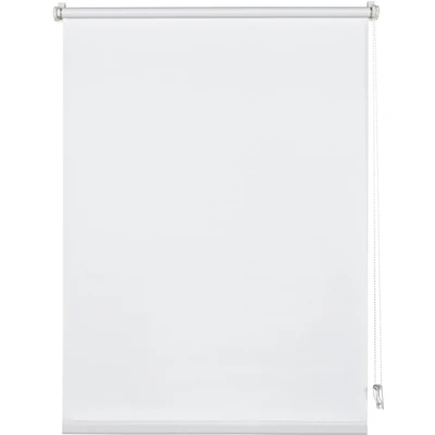 Abbildung von Deco Company Rollo, Blickdicht, Klemmrollo Uni, Montage zum Klemmen, Lichtdurchlässig, Rollo für Fenster ohne Bohren, Weiß, 40 x 150 cm (BxH)