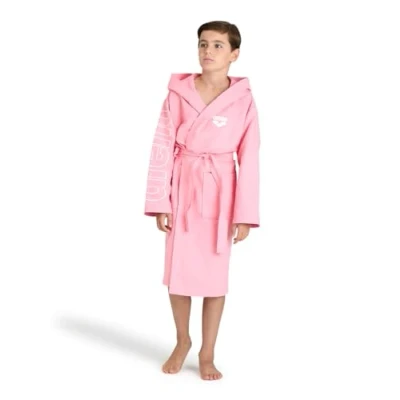 Abbildung von arena Zeal Plus Junior Bademantel aus Mikrofaser für Jungen und Mädchen, mit Kapuze Taschen, Schnelltrocknender Unisex Bademantel, Angenehm Leicht