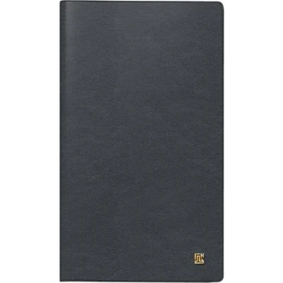 Abbildung von BRUNNEN Taschenkalender Modell 758 (2025), 1 Seite = Woche, A6, 80 Seiten, Leder Einband, schwarz
