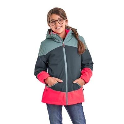 Abbildung von Killtec Mädchen kow 195 grls jckt Outdoorjacke Funktionsjacke mit Kapuze, Dunkel Aquaverde, 176 EU