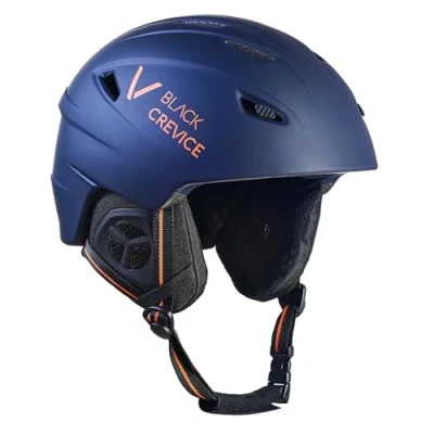 Abbildung von Black Crevice Erwachsene Skihelm Streif, matt Navy/orange, XS