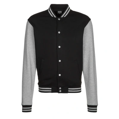 Abbildung von Urban Classics Herren 2 tone College Sweatjacket, Blk/Gry, 3XL EU
