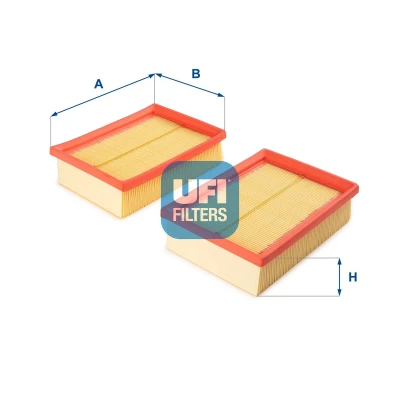 Abbildung von UFI 30.383.00 Luftfilter 46,5 194 196 Filtereinsatz SUZUKI: Jimny Off Road