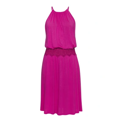 Abbildung von Vivance Sommerkleid, mit Häkeleinsatz in der Taille, kurzes Jerseykleid