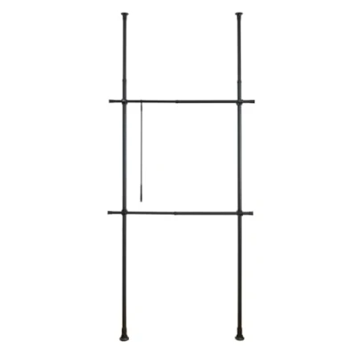 Abbildung von WENKO Teleskop Garderobensystem Herkules Basic Schwarz