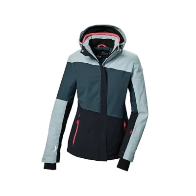 Abbildung von killtec Damen Skijacke/Funktionsjacke mit abzippbarer Kapuze und Schneefang KSW 67 WMN SKI JCKT, hellpetrol, 42, 41961 000