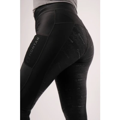Abbildung von Montar Reitleggings Gro Full Grip Schwarz 38