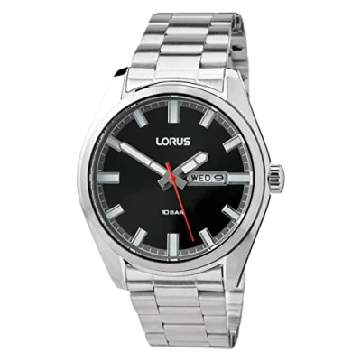 Abbildung von Lorus Herren Analog Quarz Uhr mit Metall Armband RH347AX9