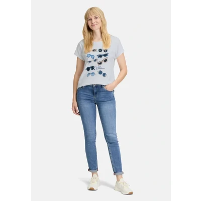 Abbildung von Betty Barclay Casual MIT Aufdruck Tshirt print, Damen, Größe: 42, Patch white blue