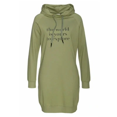 Abbildung von Lascana Freizeitkleid, Damen, Größe: 32/34, Khaki