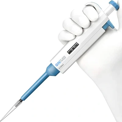 Abbildung von ONiLAB 5 50 μl Labor Einkanal Pipette Scientific Labormikropipette Handbuch Einstellbares Volumen, Hochpräzise, Pipettierer