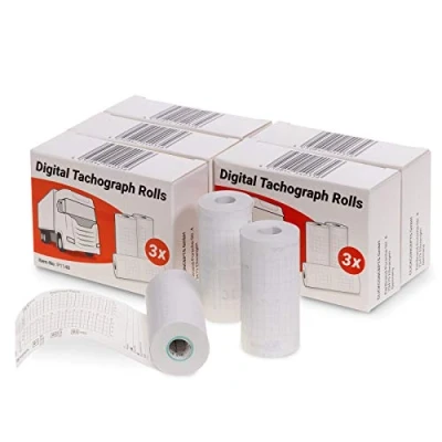 Abbildung von Tachographenrollen [8m], Thermopapier 57/28/7, Tachorollen LKW 15er Pack