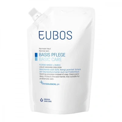 Abbildung von Eubos Flüssig blau Nachfüllpackung unparfüm.