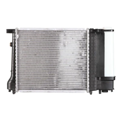 Abbildung von NRF EASY FIT 51351 Kühler, Motorkühlung Aluminium 380 327 30 mit Anbauteilen Kühlrippen gelötet BMW: 3 Saloon, Convertible