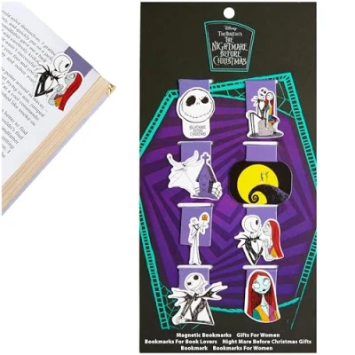 Abbildung von Disney The Nightmare Before Christmas magnetische Lesezeichen Set mit 8 Clips (Mehrfarbiges 8er Pack)