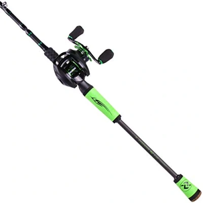 Abbildung von Sougayilang Fishing Rod Reel Combos Portable 4 Pc Travel Pole 2.1M with Right Handed