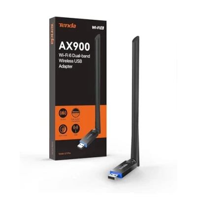 Abbildung von Tenda U11 Pro WiFi 6 WLAN Stick Dual Band AX900 für PC, Externe 6dBi Hochleistungsantenne, AP Modus, MU MIMO, WPA2, Kompatibel mit Windows7/10/11/Linux, USB 2.0