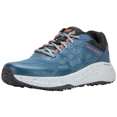 Abbildung von Skechers Herren Bounder RSE Sneaker, Navy Duraleather Mesh Multi Trim, 42 EU
