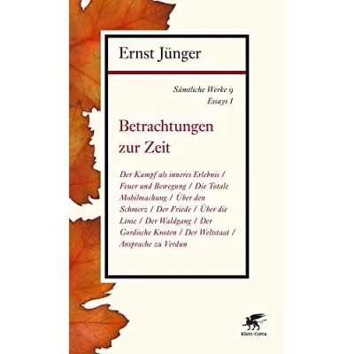 Abbildung von Sämtliche Werke Band 9: Essays I: Betrachtungen zur Zeit