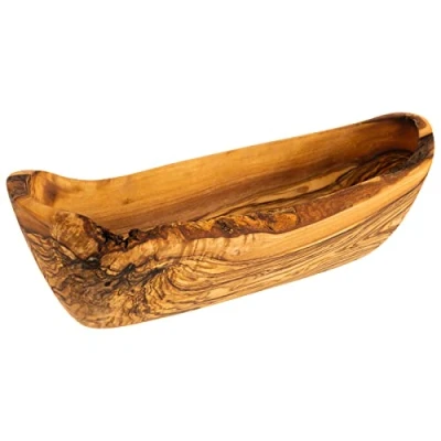 Abbildung von APS Schale Olive 25 x 8,5 cm, H: 7,5 cm Olivenholz 0,4 Liter (Jedes Teil ist EIN Unikat. Größe, Form, Farbe und Maserung kann abweichen.)