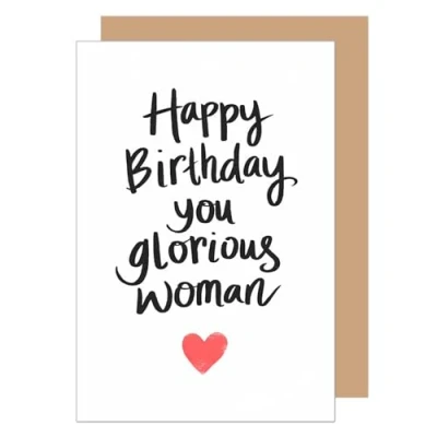 Abbildung von Edition Seidel Premium Geburtstagskarte mit Umschlag. Glückwunschkarte Grußkarte Karte Spruch Geburtstag Happy Birthday Frau Freundin Herz (G3647 SW024)