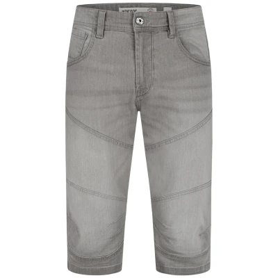 Abbildung von Indicode Herren Fortune 3/4 Jeans Shorts aus 98% Baumwolle Bermuda Denim Freizeithose für Männer Lt Grey, XL