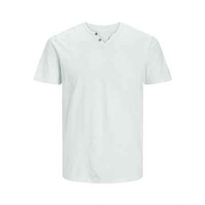 Abbildung von Jack &amp; Jones Jjesplit NECK TEE Tshirt basic, Herren, Größe: Small, Soothing sea