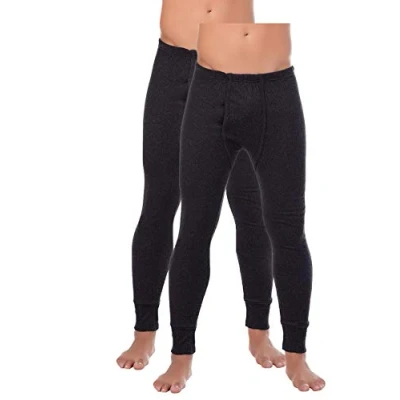 Abbildung von BestSale247 2 Stück Herren Thermo Unterhose Lang (M, Anthrazit)