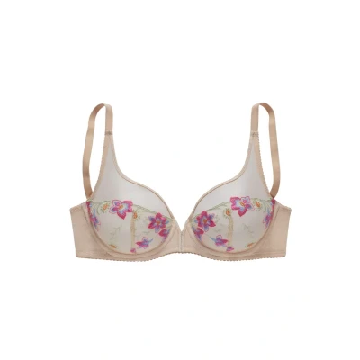 Abbildung von Vivance Bügel BH, mit neonfarbener Stickerei am Cup, Dessous