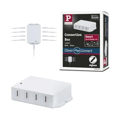 Abbildung von Paulmann 99994 Möbelleuchte Clever Connect Zubehör Connection Box Smart Home Zigbee Tunable White Weiß Arbeitslicht Küchenlampe Kunststoff