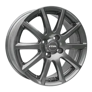 Abbildung von RIAL 4 loch 14Zoll 100mm Alufelge Milano titan MI55443A22 5 Felge