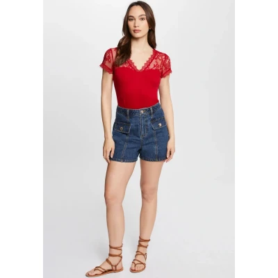 Abbildung von Morgan Damen 232 dlami T Shirt, Granat, M