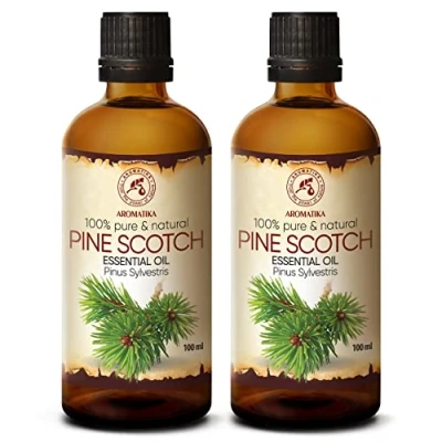 Abbildung von Kiefernnadelöl Ätherisch Pine Scotch 2х100ml Weihnachtsbaumduft Pinus Sylvestris Austria Natürliches Frischer Nadelduft Kieferöl für Sauna Aromatherapie Aroma Diffuser