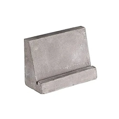 Abbildung von APS Kartenhalter, 2er Set, Tischkartenhalterung, Aufsteller, Beton, inkl. 30 Beschriftungskarten, 15 x weiß und schwarz