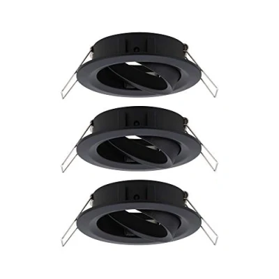Abbildung von Paulmann 92487 Einbauleuchte Choose Spot schwenkbar max. 3x10W Deckeneinbaustrahler Schwarz matt Einbaulampe ohne Leuchtmittel Alu