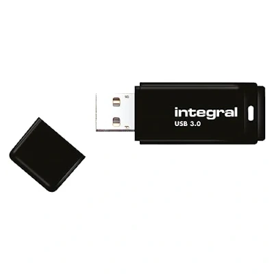 Abbildung von Integral 128GB Schwarzer USB 3.2 Gen 1 Super Speed Schneller Speicher Flash Laufwerk