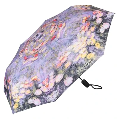 Abbildung von VON LILIENFELD Regenschirm Taschenschirm Claude Monet: Seerosen Windfest Auf Zu Automatik Stabil Leicht Kompakt Kunst Blumen