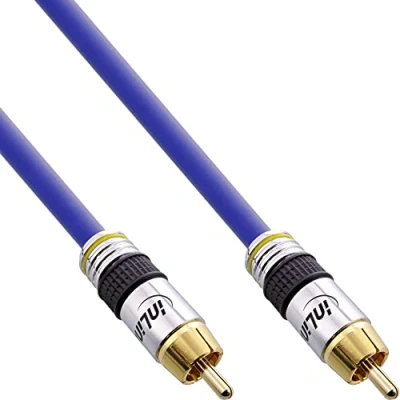 Abbildung von InLine 89820P Cinch Kabel VIDEO &amp; digital AUDIO, PREMIUM, vergoldete Stecker, 1x Stecker / 20m