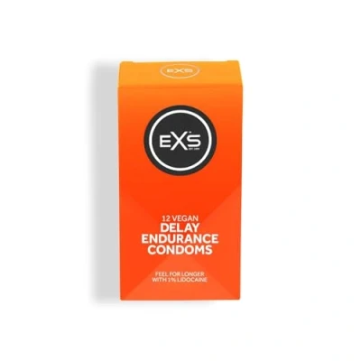 Abbildung von EXS Delay Kondome Naturlatex &amp; Silikon geschmiert Vegan 12 Stück