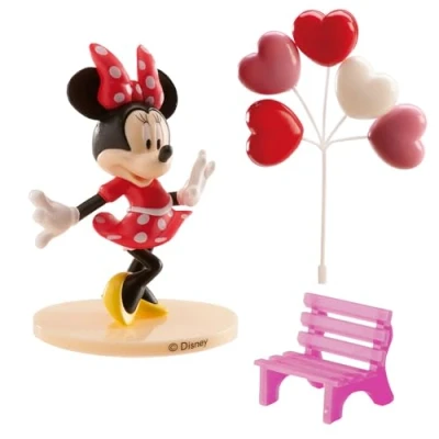 Abbildung von Dekora 302012 Minnie Mouse Figur für Torte, Rose, 4 x 10 23 cm