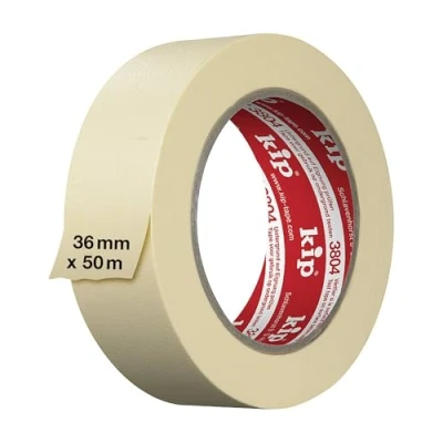 Abbildung von Kip Trade Maler Kreppband, 36 mm x 50 m, zum Malen und Dekorieren, stark haftend