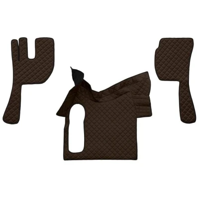 Abbildung von F CORE FL13 BROWN Fußmattensatz Eco Leder vorne 3 braun