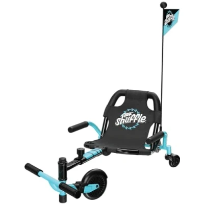 Abbildung von Crazy Cart Shuffle von Razor Drifting Go Kart für Kinder ab 4 Jahren, Drift Bar Technologie, verstellbarer Rahmen mit 5 Längeneinstellungen, Blau