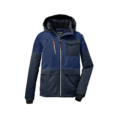 Abbildung von Killtec Jungen Outdoorjacke Funktionsjacke mit Kapuze und Schneefang KOW 29 BYS SKI Jckt wasserdicht, Winddicht, atmungsaktiv 00881 navy Blue 164