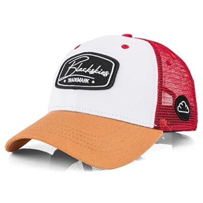 Abbildung von Blackskies Razor Baseball Cap, Herren, Größe: One Size, White maroon beige