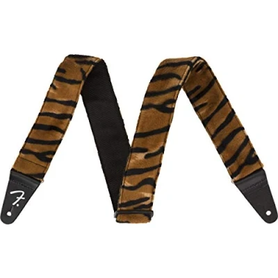 Abbildung von Fender® »WILD ANIMAL PRINT STRAPS TIGER« Gitarrengurt aus Polyester 5cm Breite Farbe: Tiger